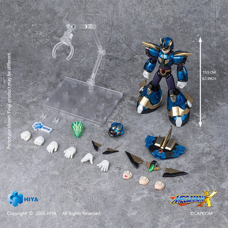 (預訂) HIYA 海雅玩具 EBM0383 15.5cm 洛克人X系列 艾克斯究極裝甲版 可動人偶