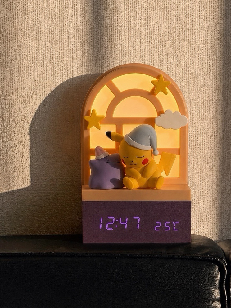 <單個免運>韓國Hanildi 寶可夢Pokémon 睡眠夜燈電子時鐘 鬧鐘 睡夢系列