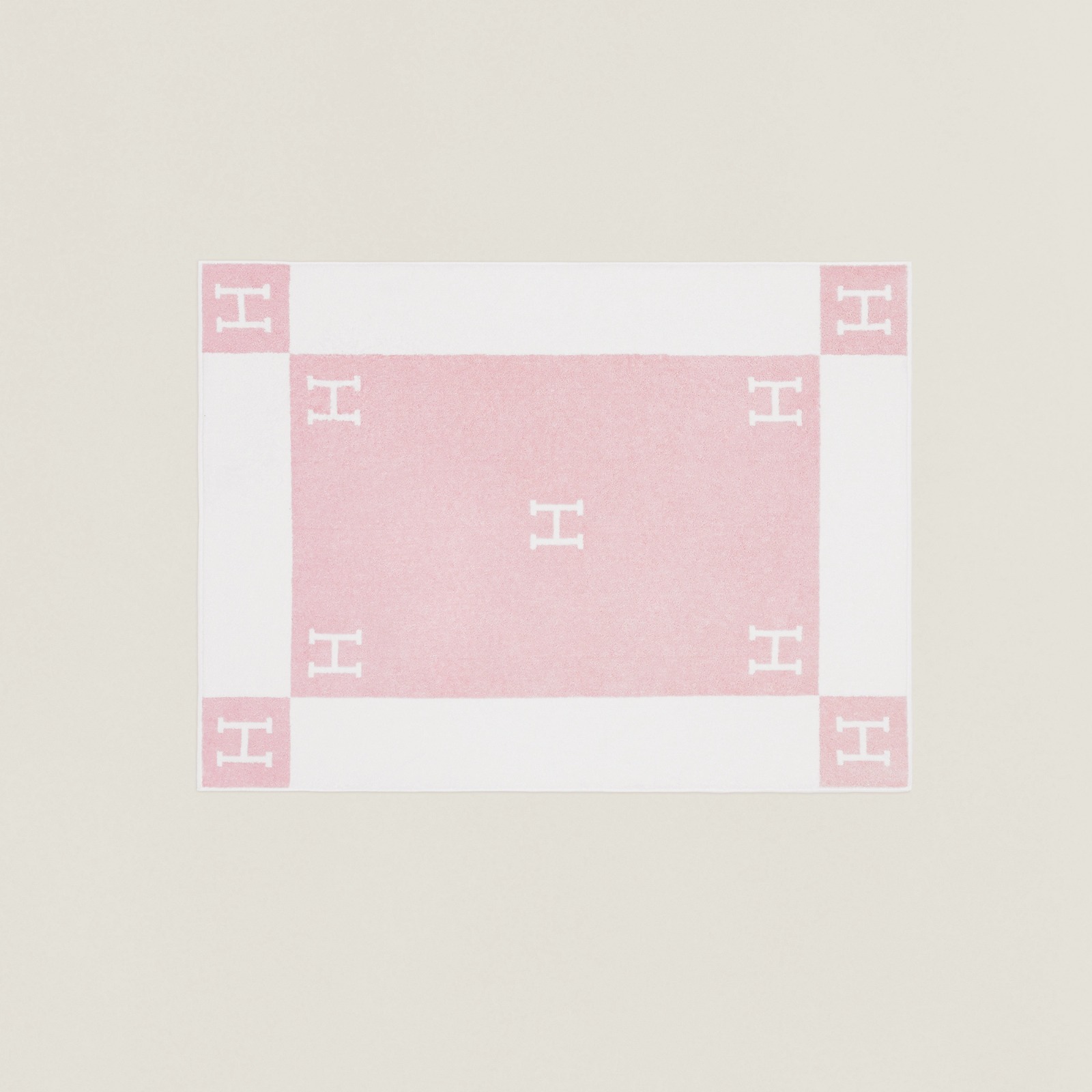 全新HERMES浴巾, 90x120cm, Avalon bath towel, 粉紅色H毛巾, #BRAND NEW #香榭站正品