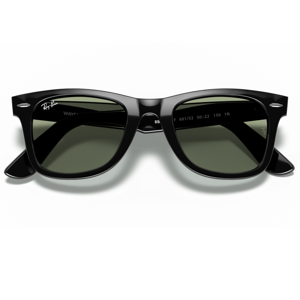 【RayBan】RB2140F 601/52-52mm 方框太陽眼鏡♦(黑)