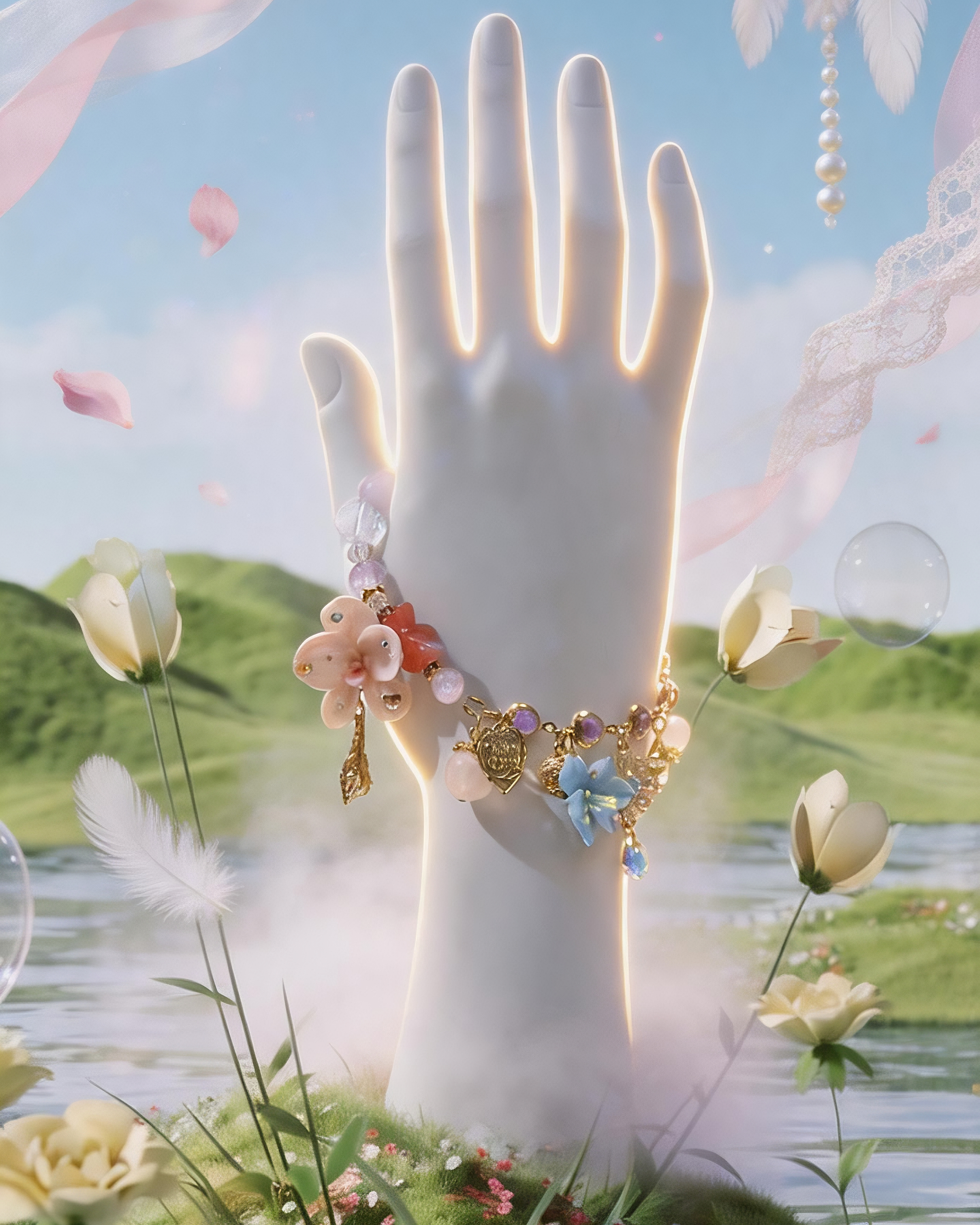 Lily Mirage Quartz & Crystal Bracelet
