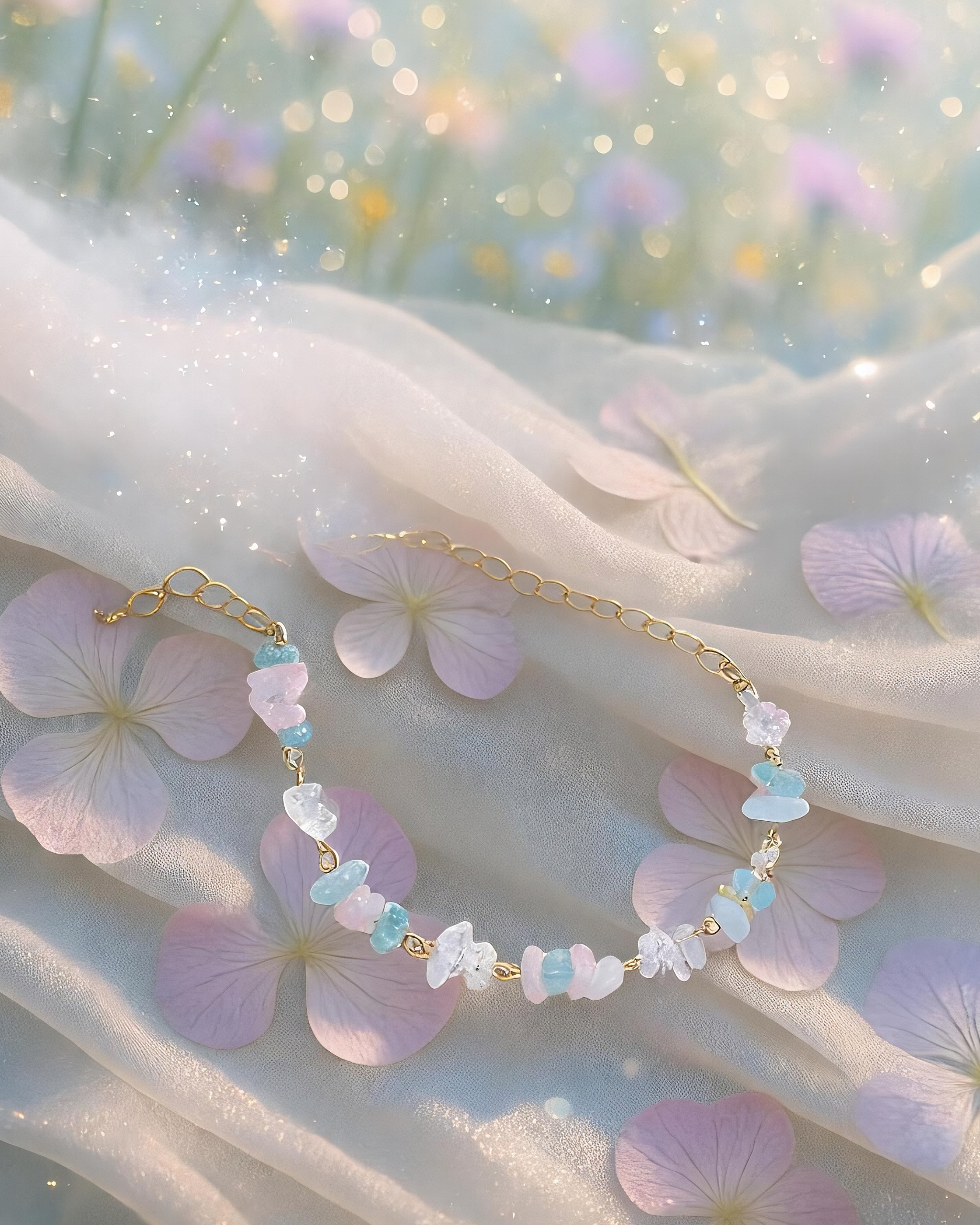 Summer Frost Morganite Bracelet
