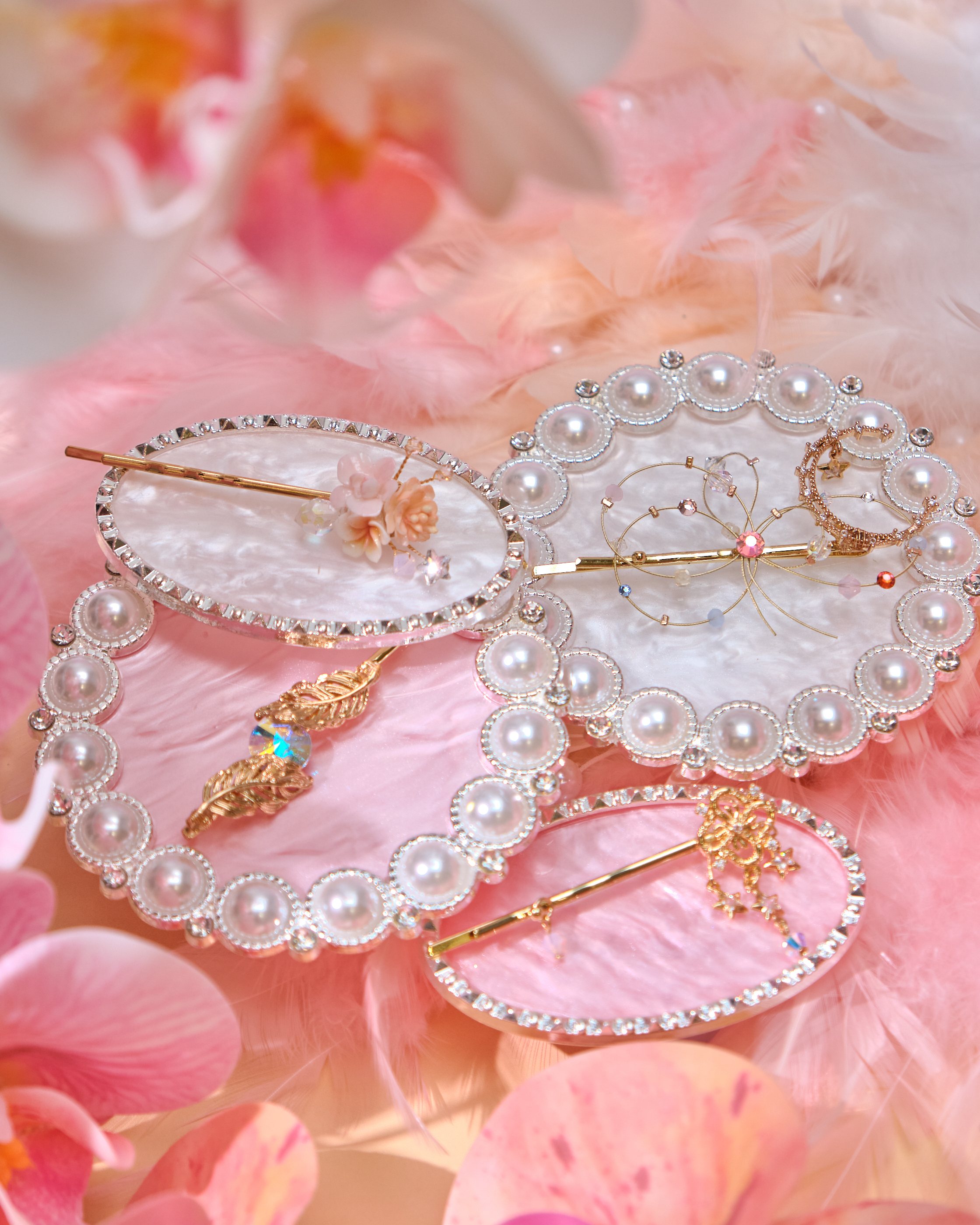 Silken Reverie Floral Wing Earrings