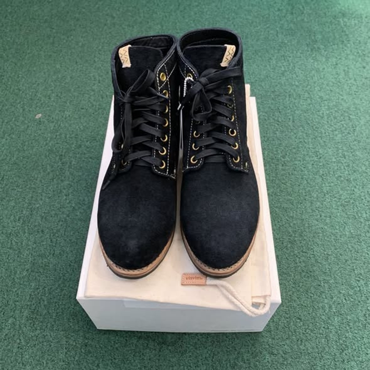 LAST SALE: VISVIM BRIGADIER BOOTS-FOLK *COW SUEDE - BLACK SIZE 10.5 IN STOCK NOW (現貨發售中)