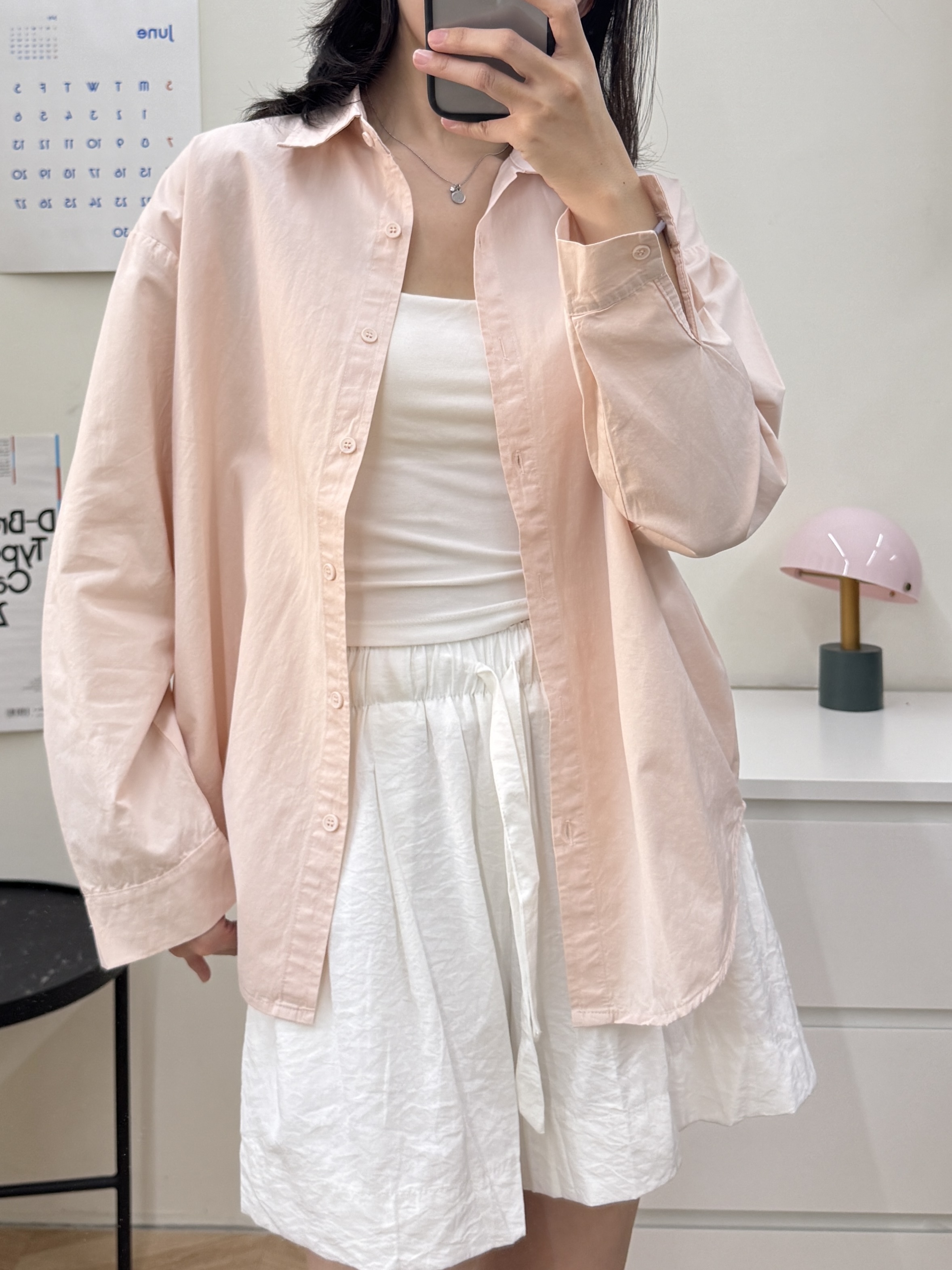 100%棉水洗襯衫*3色