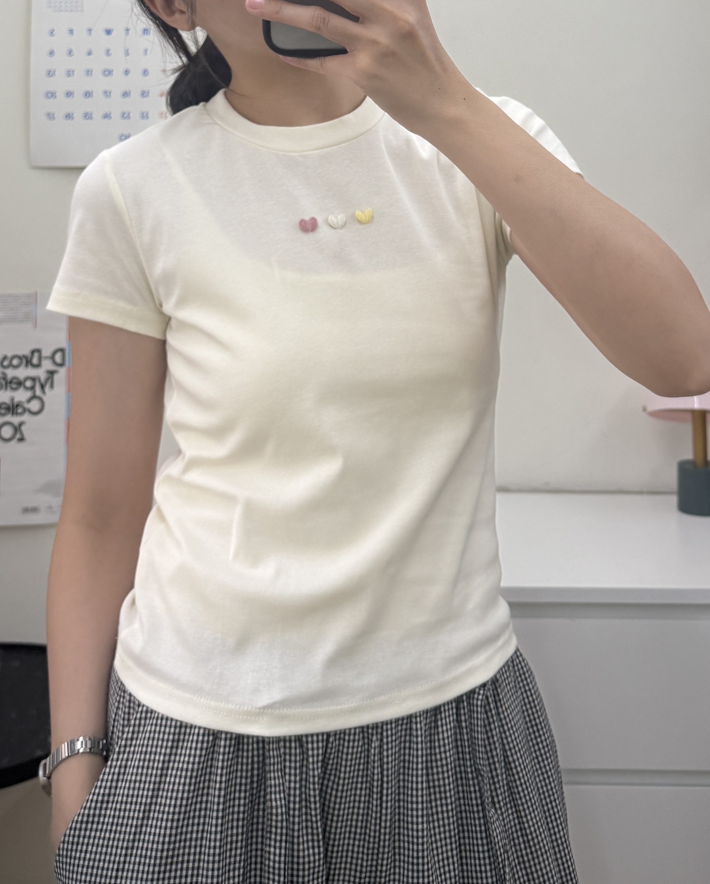刺繡小愛心T*2色