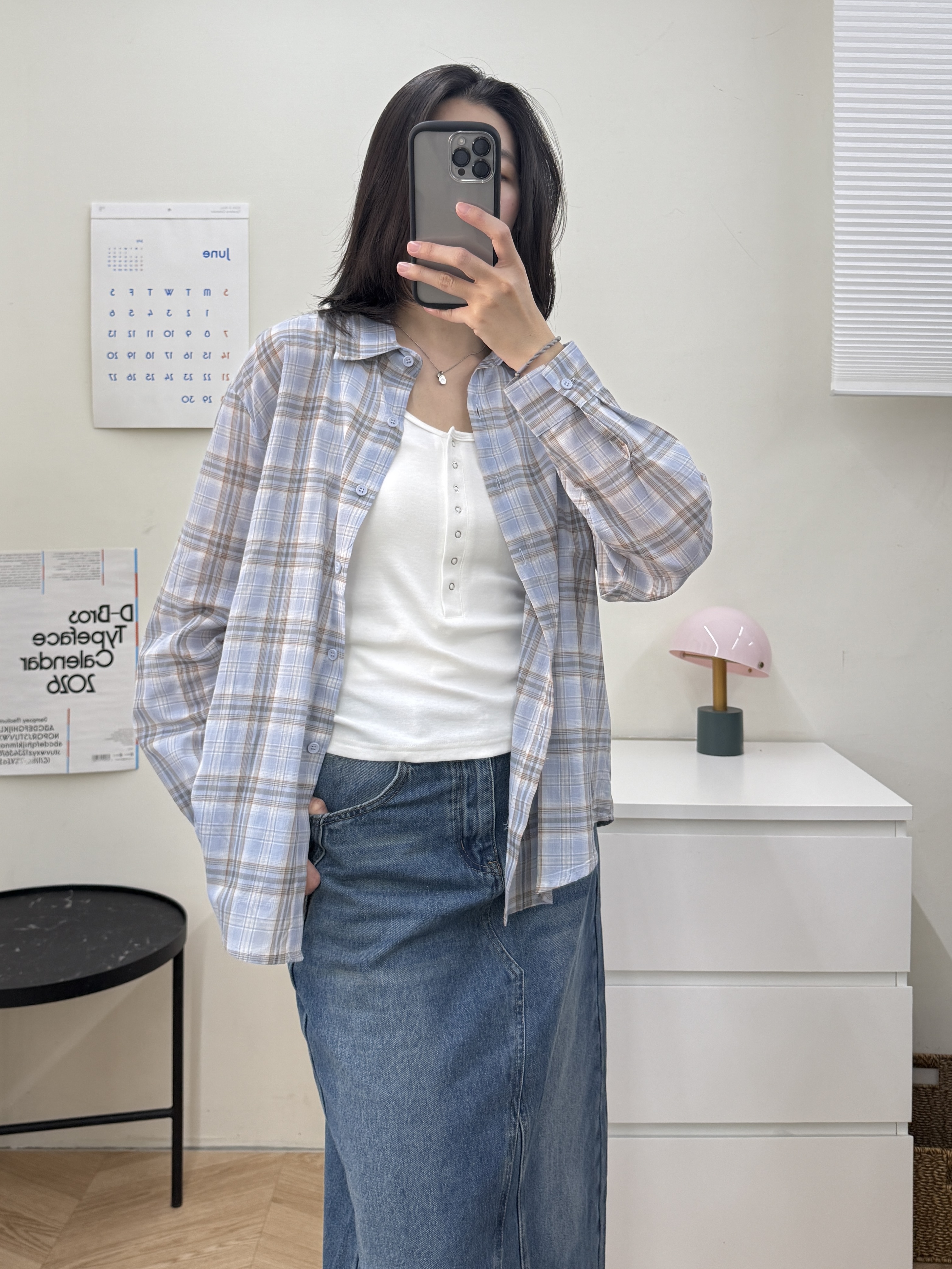 格紋棉襯衫