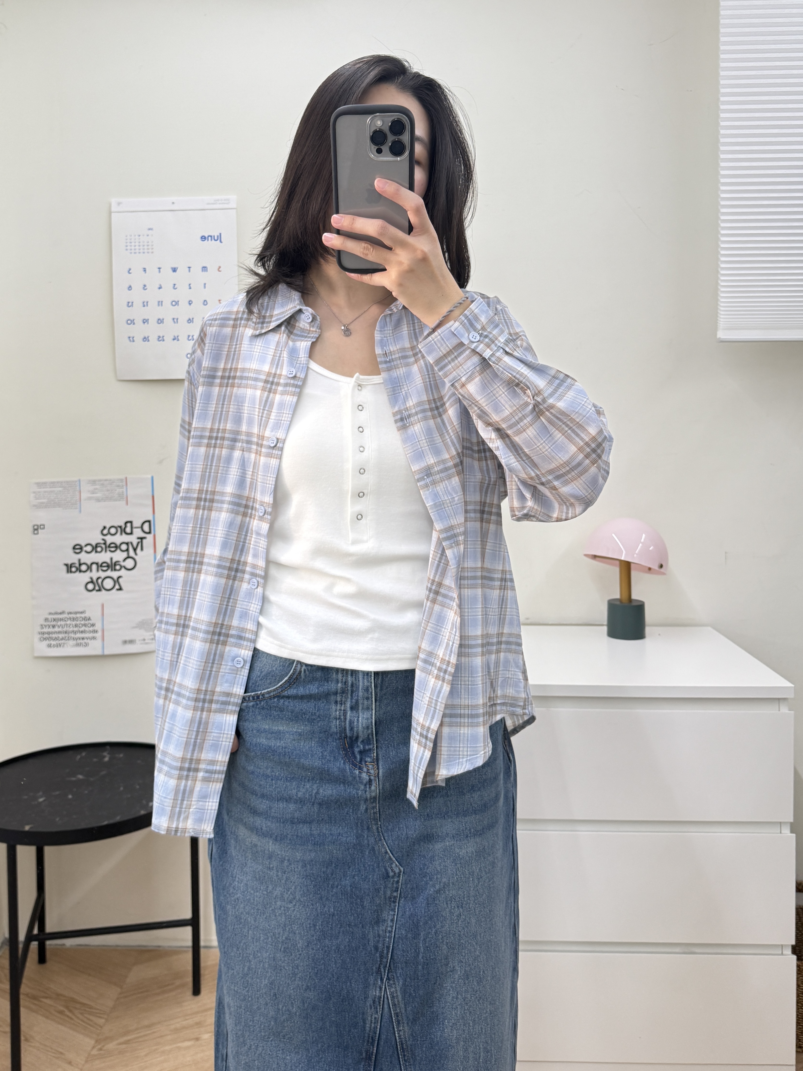 格紋棉襯衫