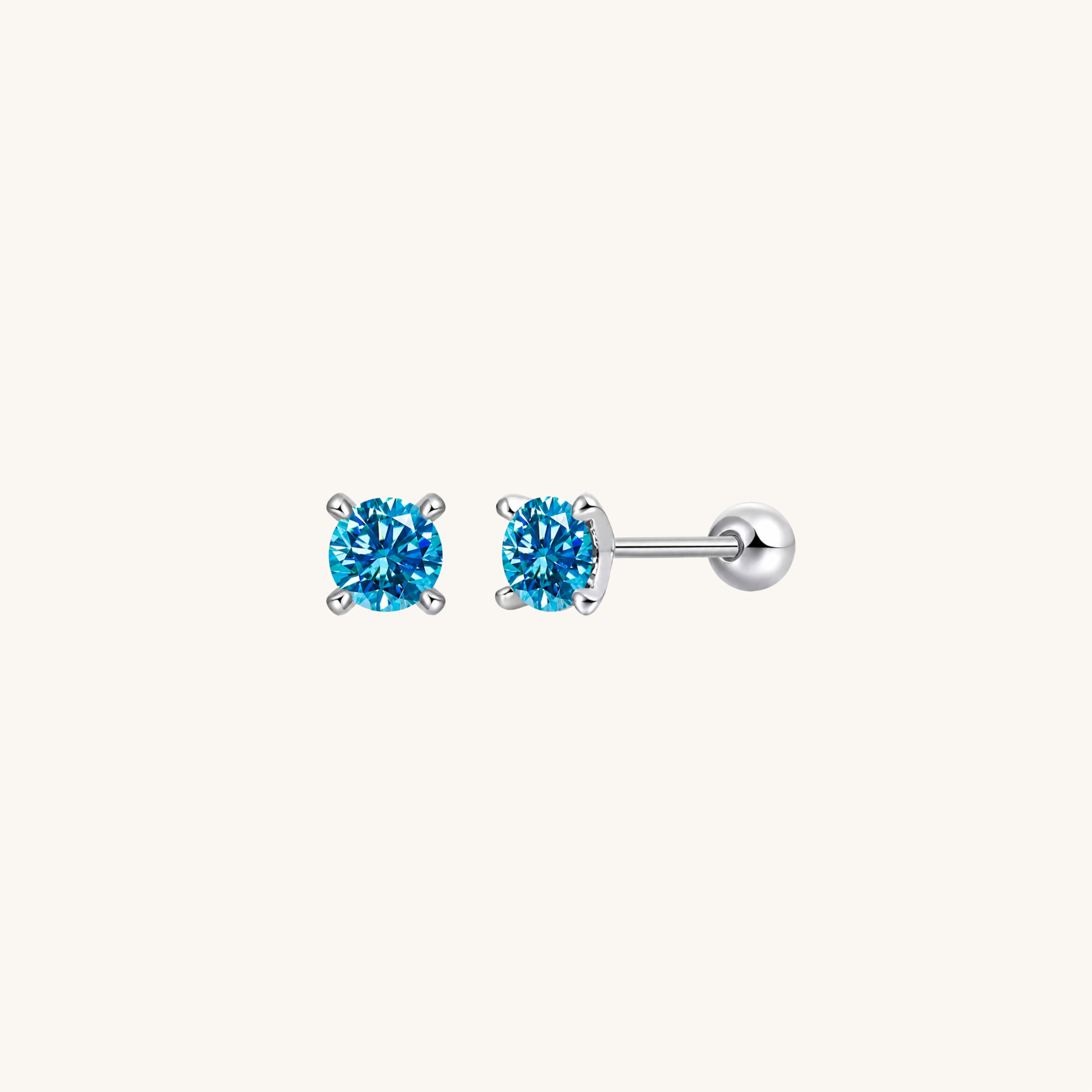 Ocean Moissanite Earring