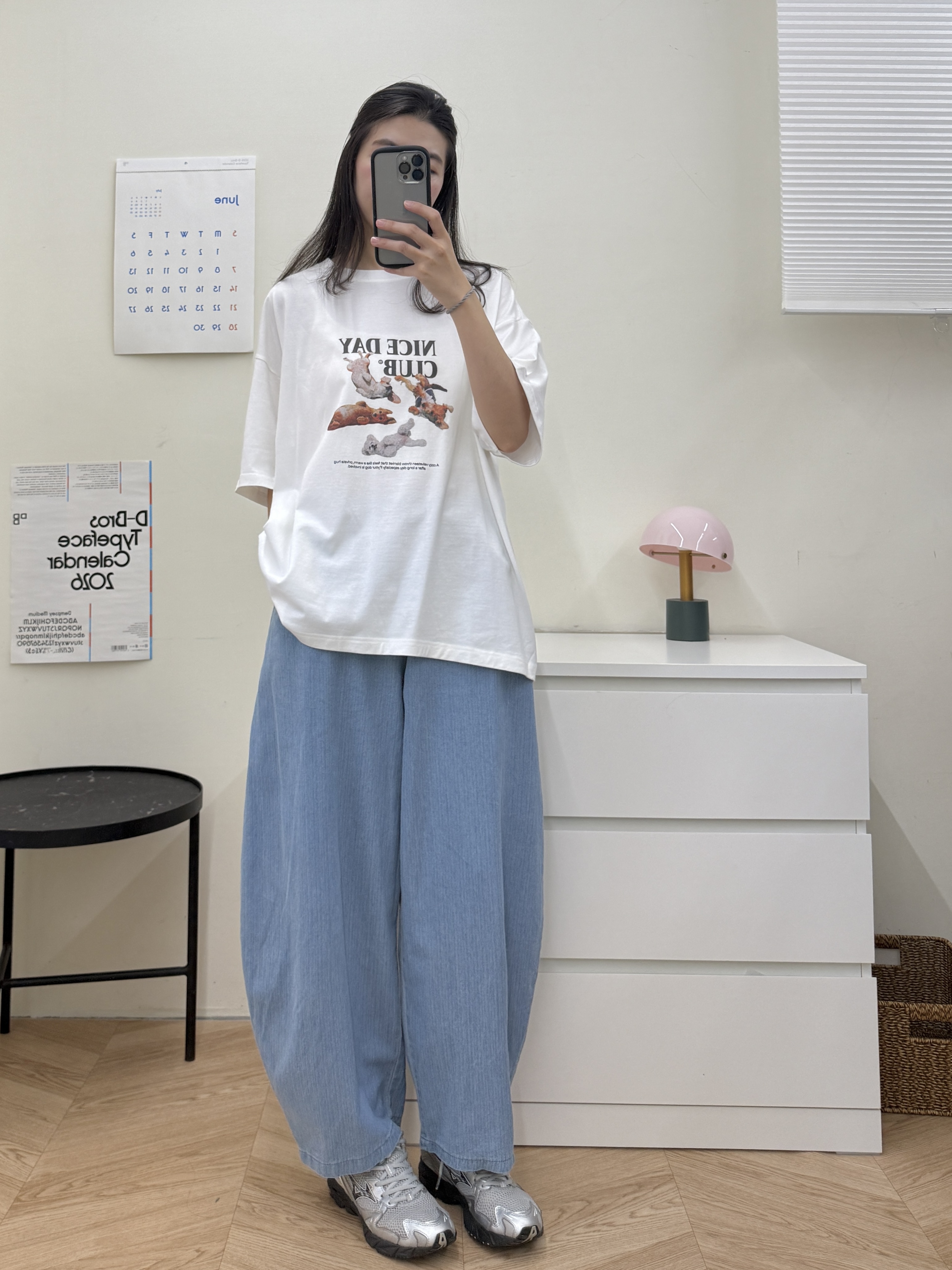 水洗直條紋氣球褲*2色