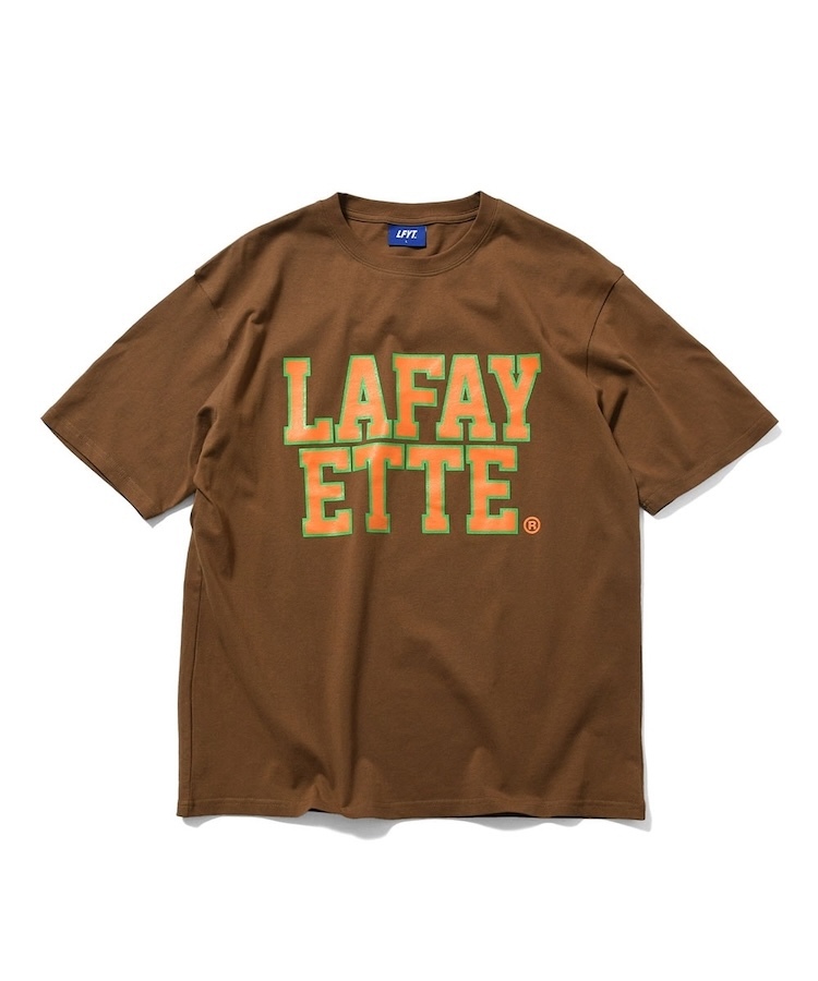 LFYT - LS260108 LINE BREAK TEE - BROWN - Lafayette