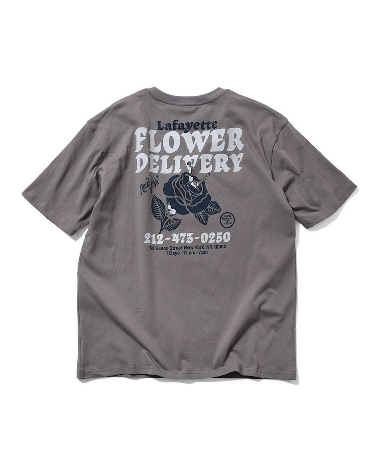 LFYT - LS260114 FLOWER DELIVERY TEE - CHARCOAL - Lafayette