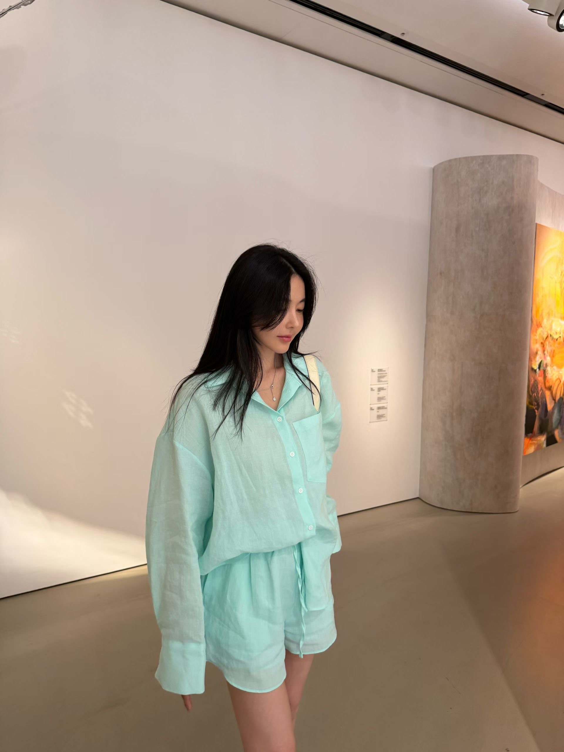 防曬休閒襯衫+短褲SET