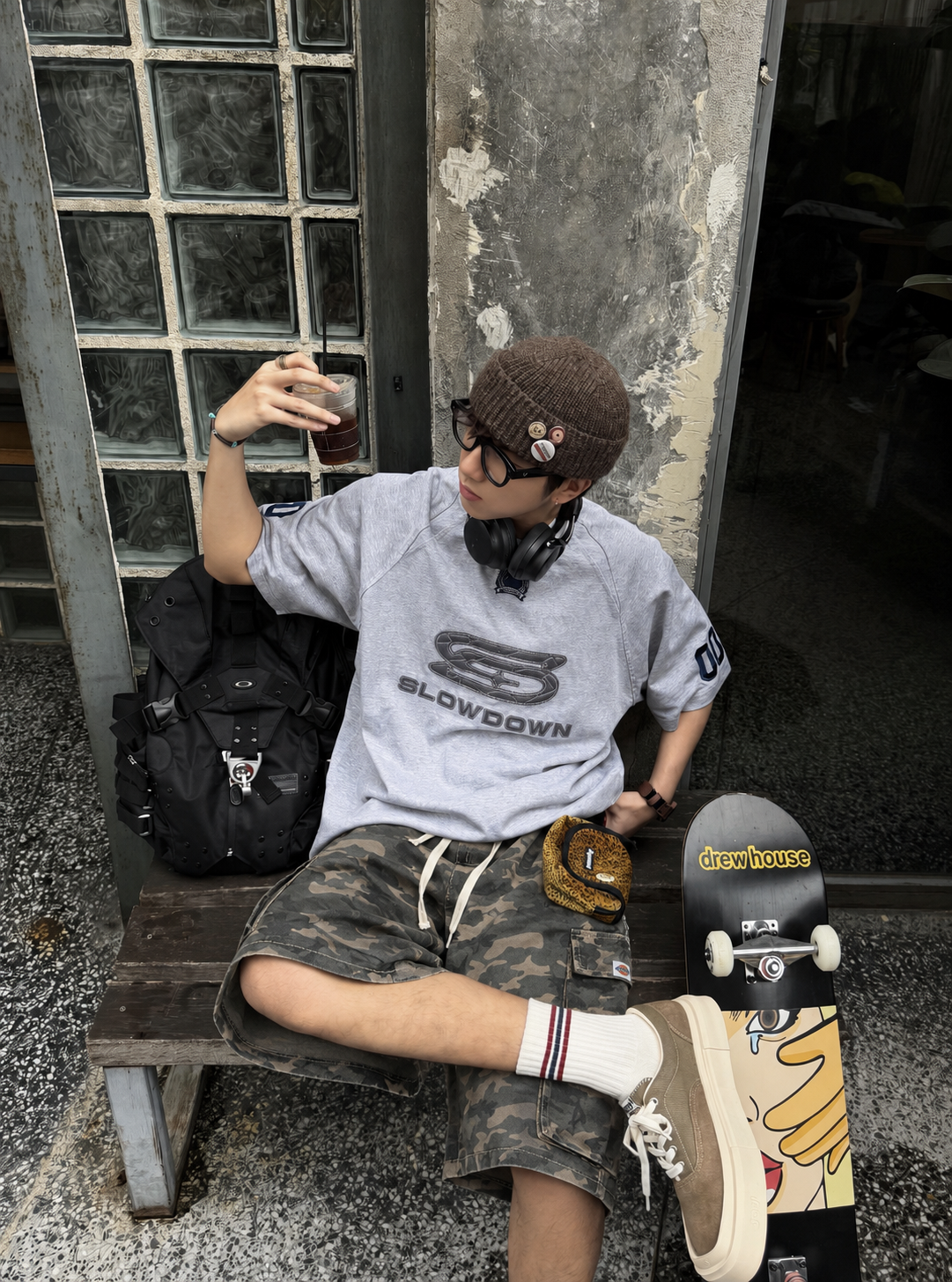 現貨 DICKIES 經典 美式 抽繩 百搭 迷彩 直筒 工裝 短褲