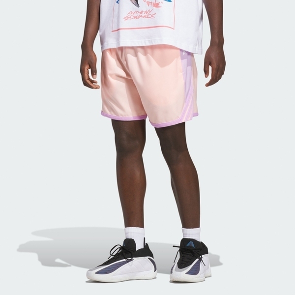 Adidas Anted Cl Short KS8189 男女 短褲 運動短褲 籃球短褲 粉紅 亞版 吸濕排汗