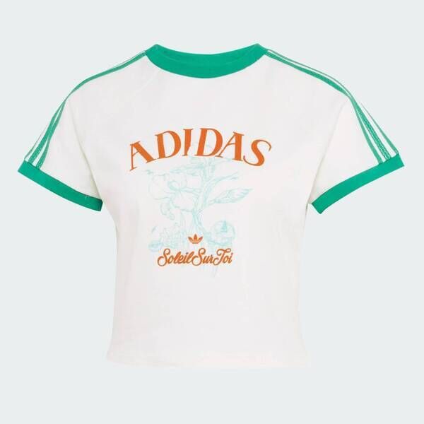 Adidas 愛迪達 Resort S Tee W KX0736 女 T恤 運動上衣 休閒短袖 白 亞版 短版