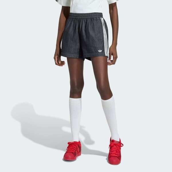 Adidas 愛迪達 Denim Shorts KY3171 女 短褲 運動短褲 休閒短褲 灰 亞版 丹寧灰黑