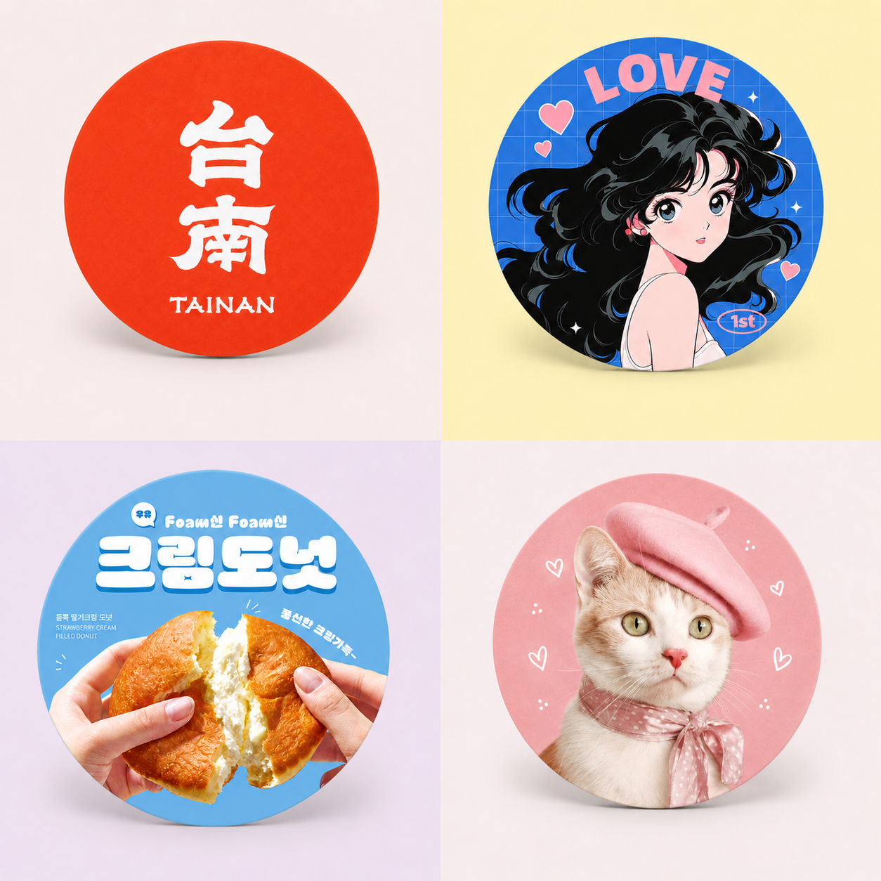 鶯歌陶瓷吸水杯墊 高品質日本UV直噴 一個就能做