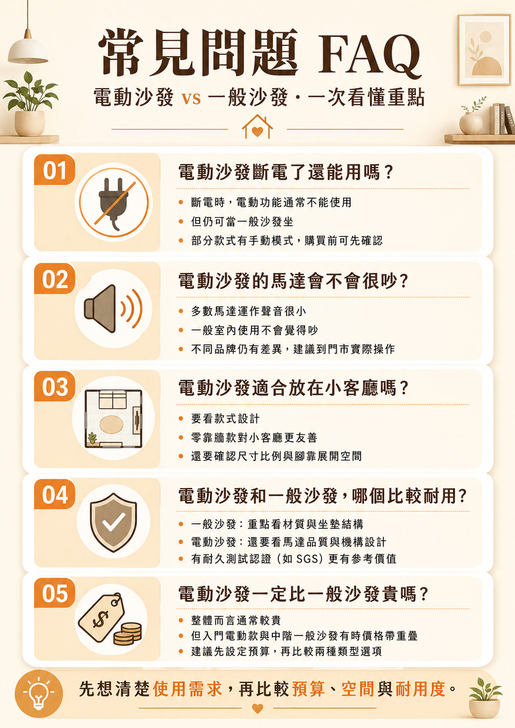 電動沙發 vs 一般沙發常見問答
