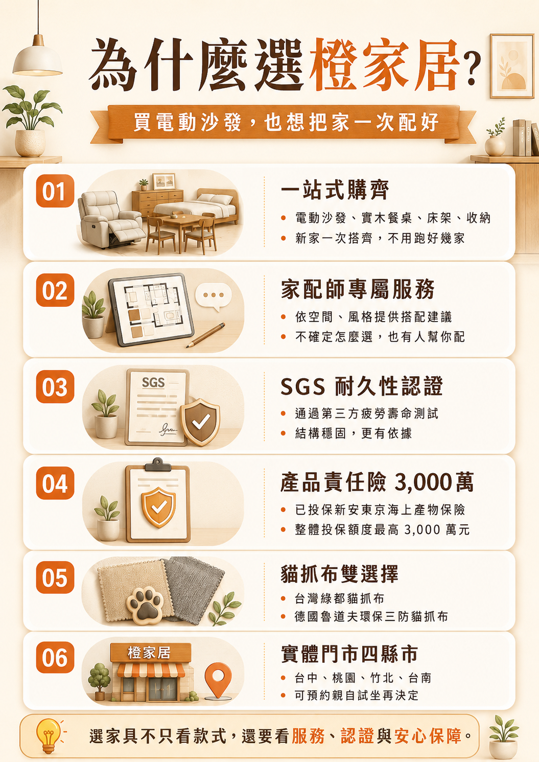為什麼選橙家居？
