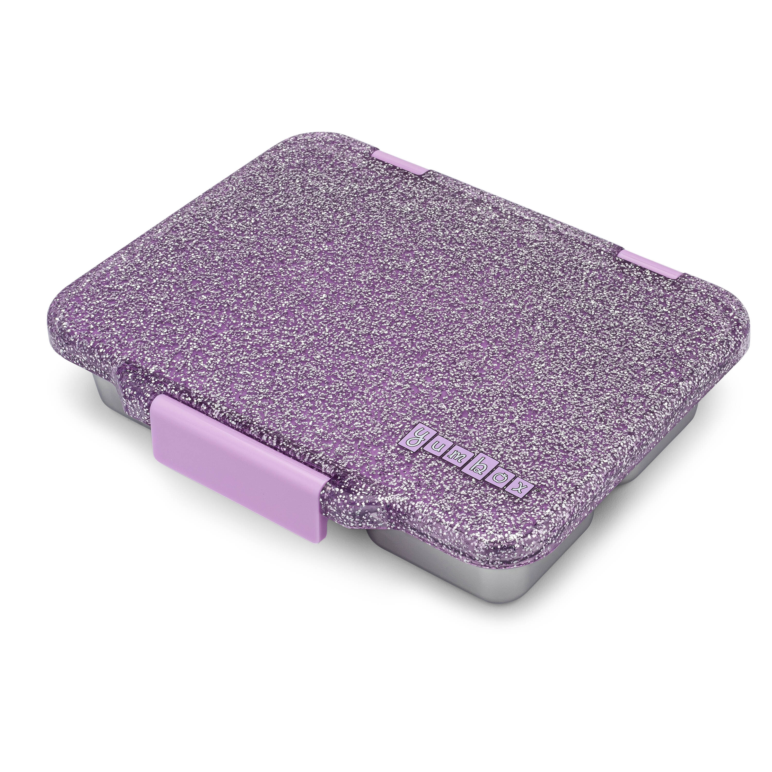 Yumbox Prêt 不鏽鋼午餐盒 (4格)  - Colette Purple Glitter