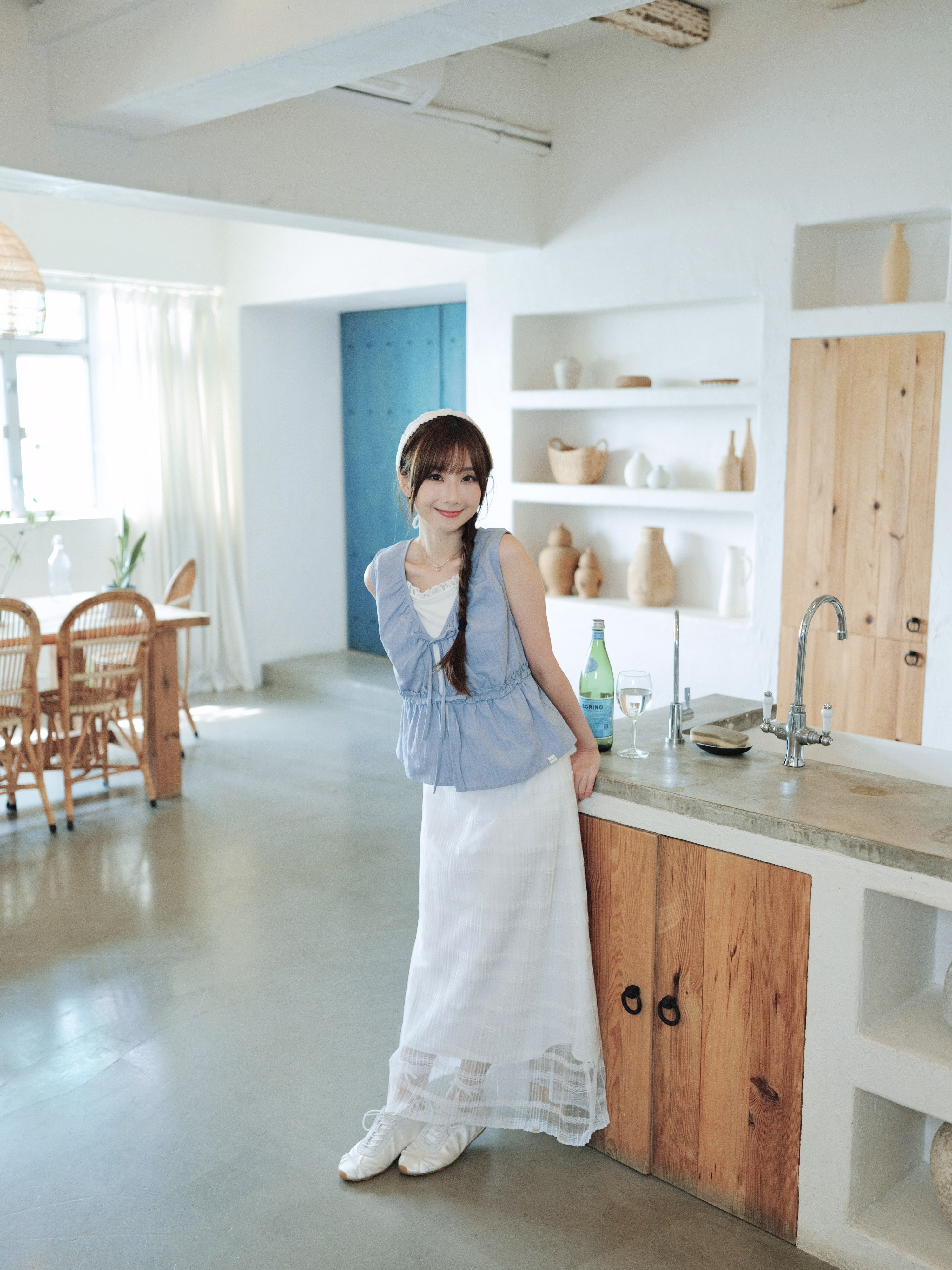 兩色 / 精緻感蕾絲網紗百摺長裙 / Pleated Lace Mesh Maxi Skirt