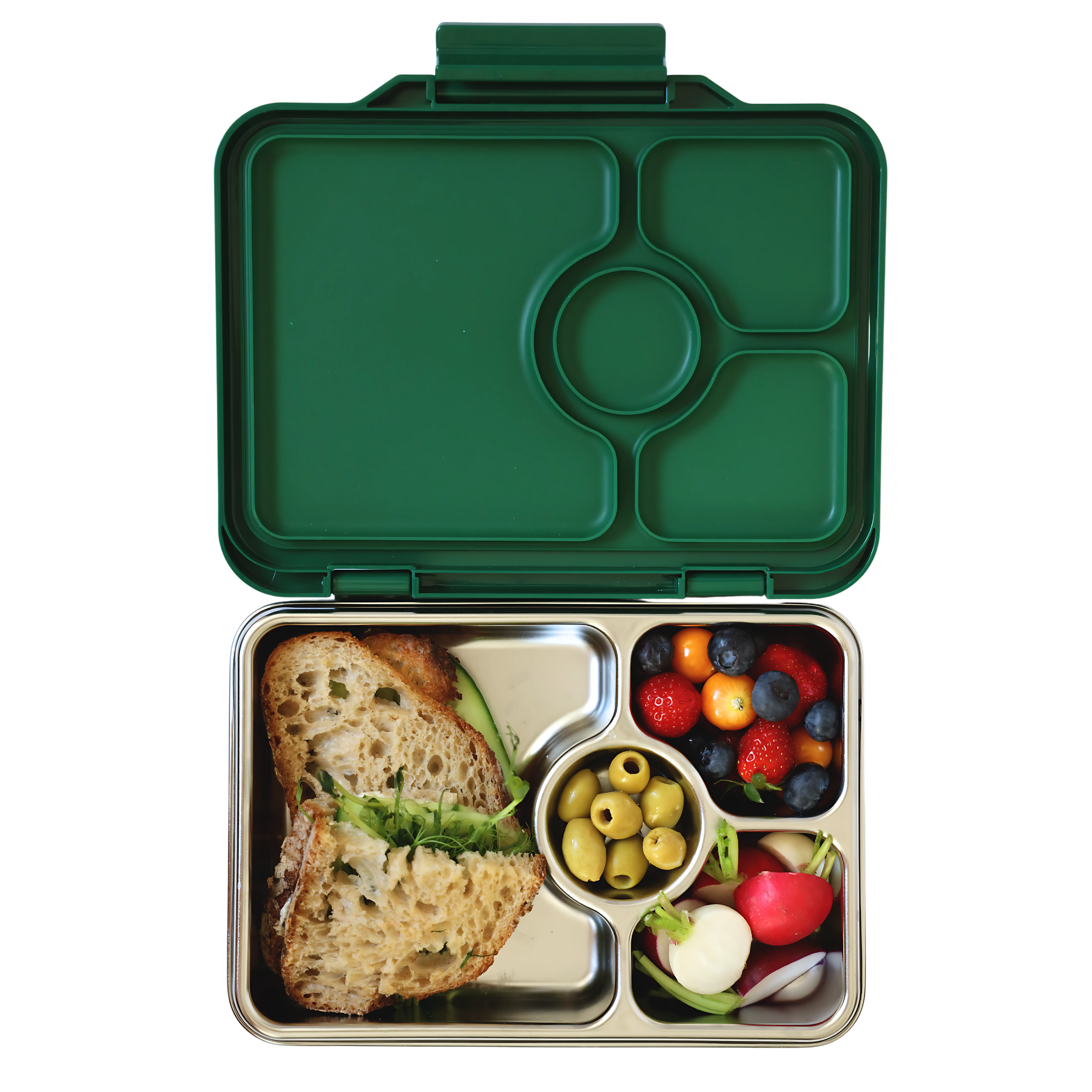 Yumbox Prêt 不鏽鋼午餐盒 (4格)  - Dublin Green