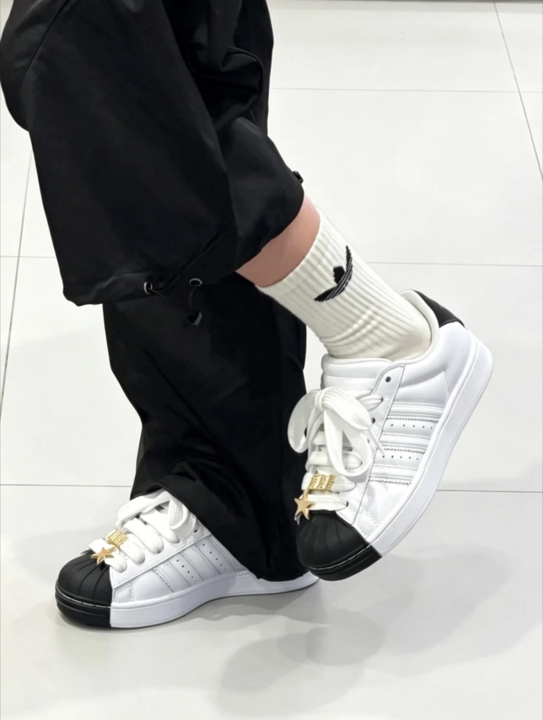 【預購】ADIDAS SUPERSTAR II ORIGINALS 星星 金扣 貝殼頭 皮革 星星 白色 男女鞋 IH6679