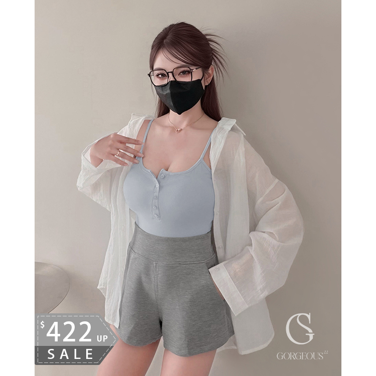 G1918 「莫代爾萊卡排釦BRA TOP」