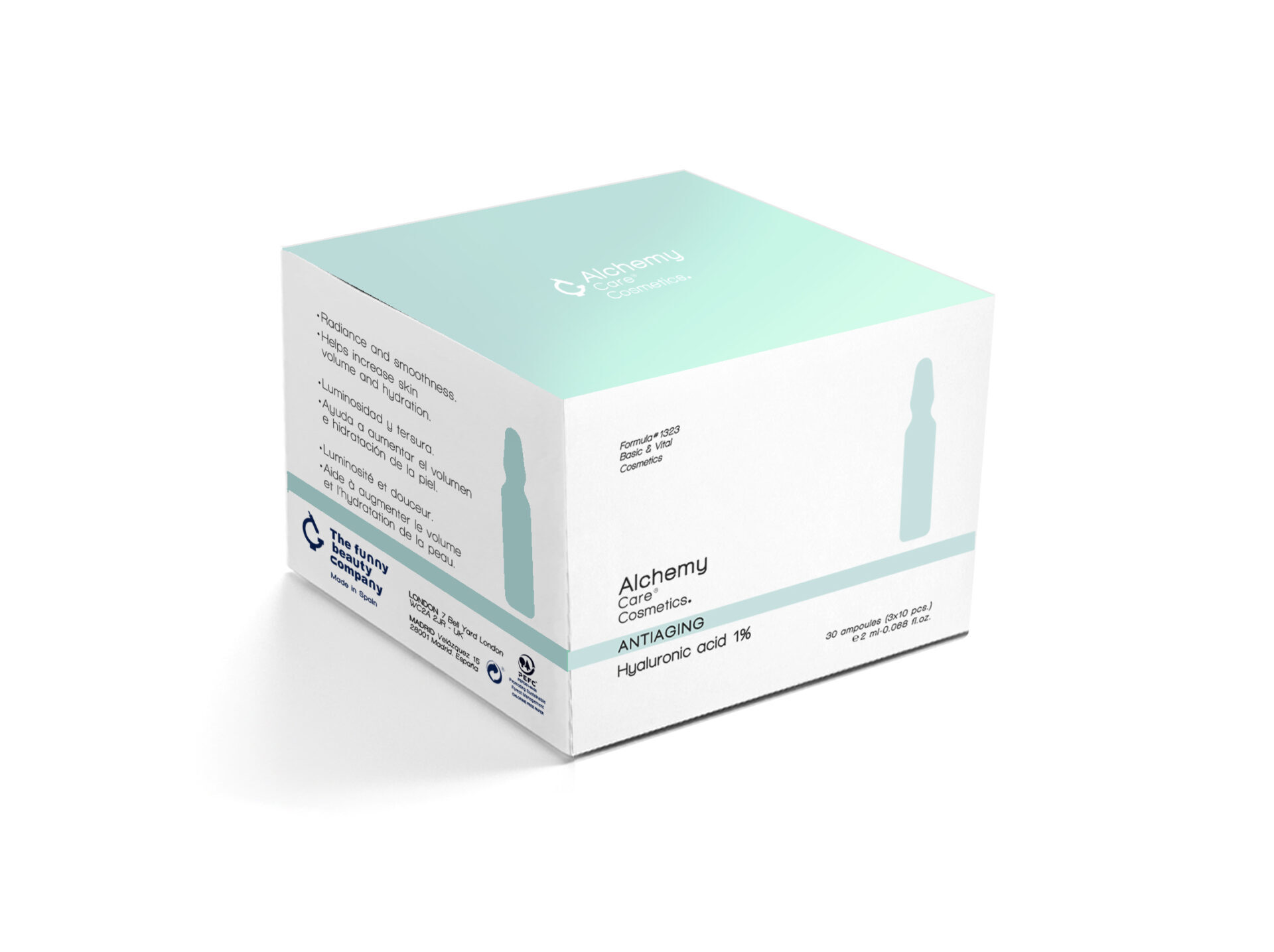 ANTIAGING – HYALURONIC ACID 1% 玻尿酸 1% 水份修復安瓶 2ML X 30pcs