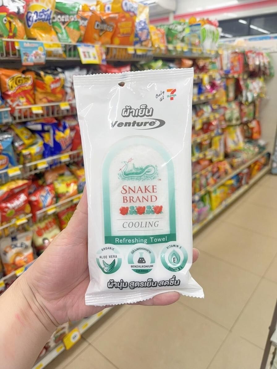 泰國 7-11限定 蛇牌冰涼濕毛巾