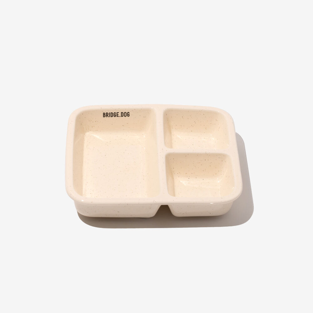 BRIDGE.DOG Food Plate_Cream