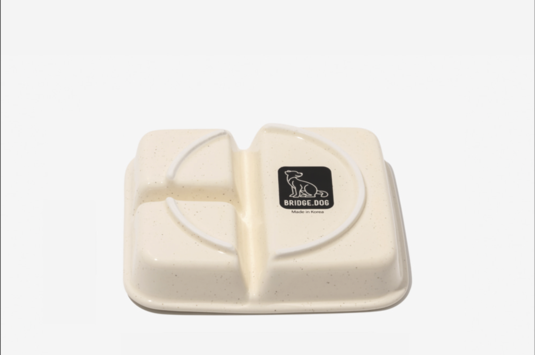 BRIDGE.DOG Food Plate_Cream
