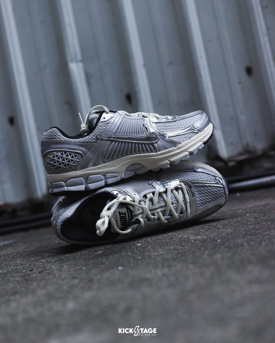 男鞋 NIKE ZOOM VOMERO 5 'Fog Chrome'  JA 同款 奶油 液態銀 網眼 復古 支撐力 運動 休閒鞋【IM3486-002】VMO5