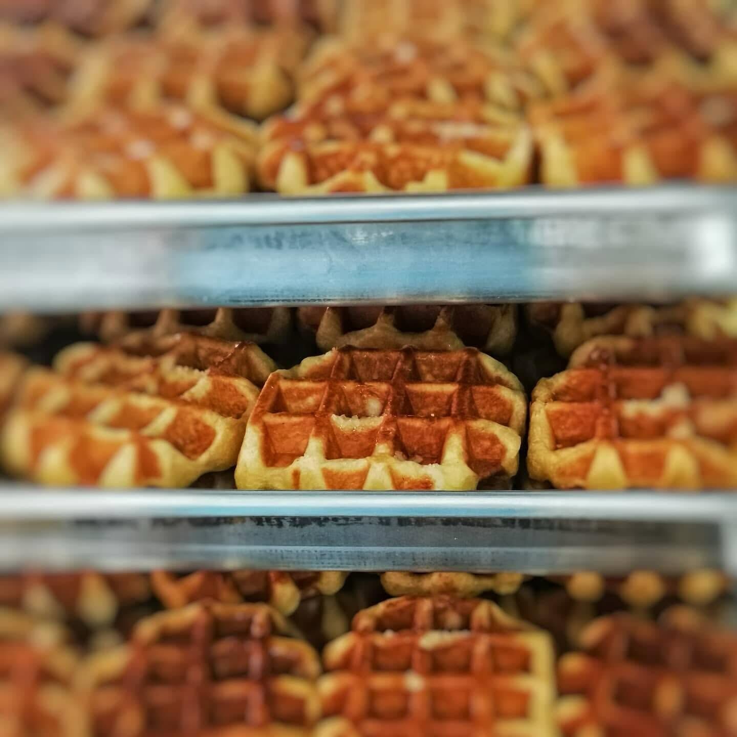 Traditional Belgian Liege waffle recipe with Belgian pearl sugar and buttery dough