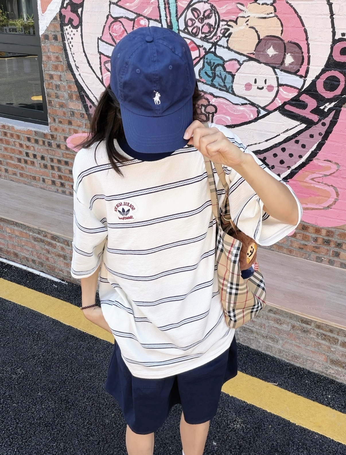 男女款 ADIDAS RESORT S TEE 白色 三葉草 條紋 華夫格 寬鬆 短T【KW8247】ADLP