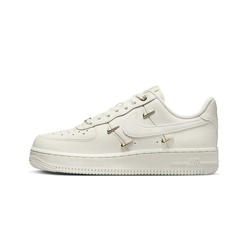 Nike Air Force 1 '07 LX W Gold Swoosh 小金勾 休閒鞋 米色 女鞋 FV3654-111 [台灣現貨]