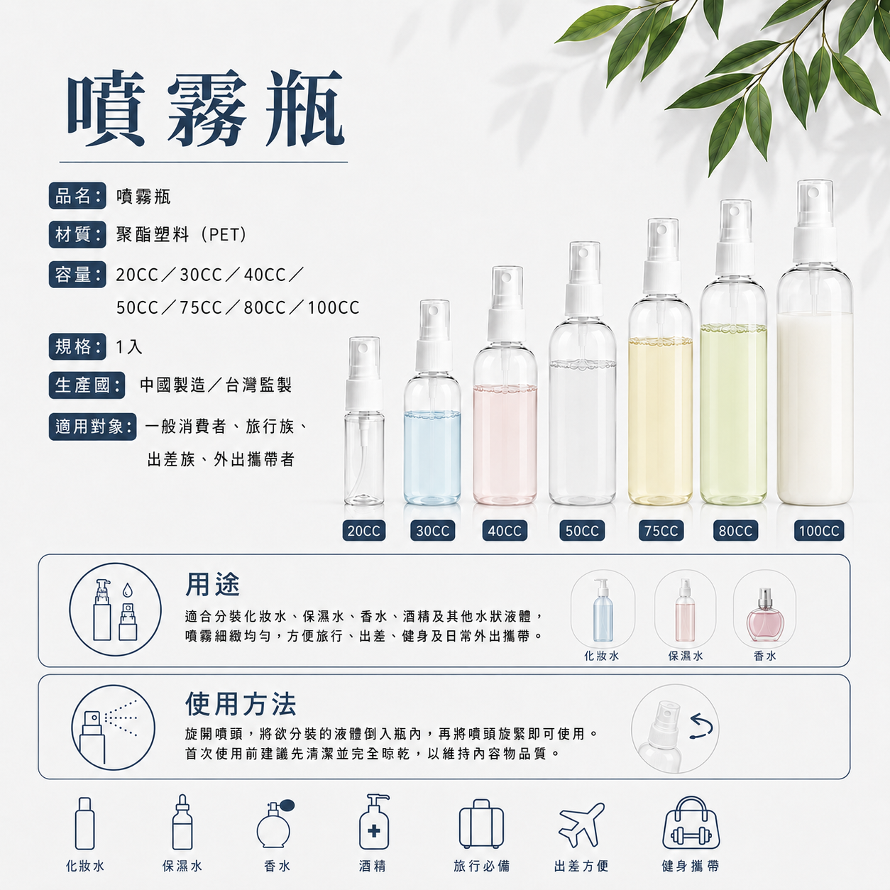 75cc噴霧瓶--粉袋