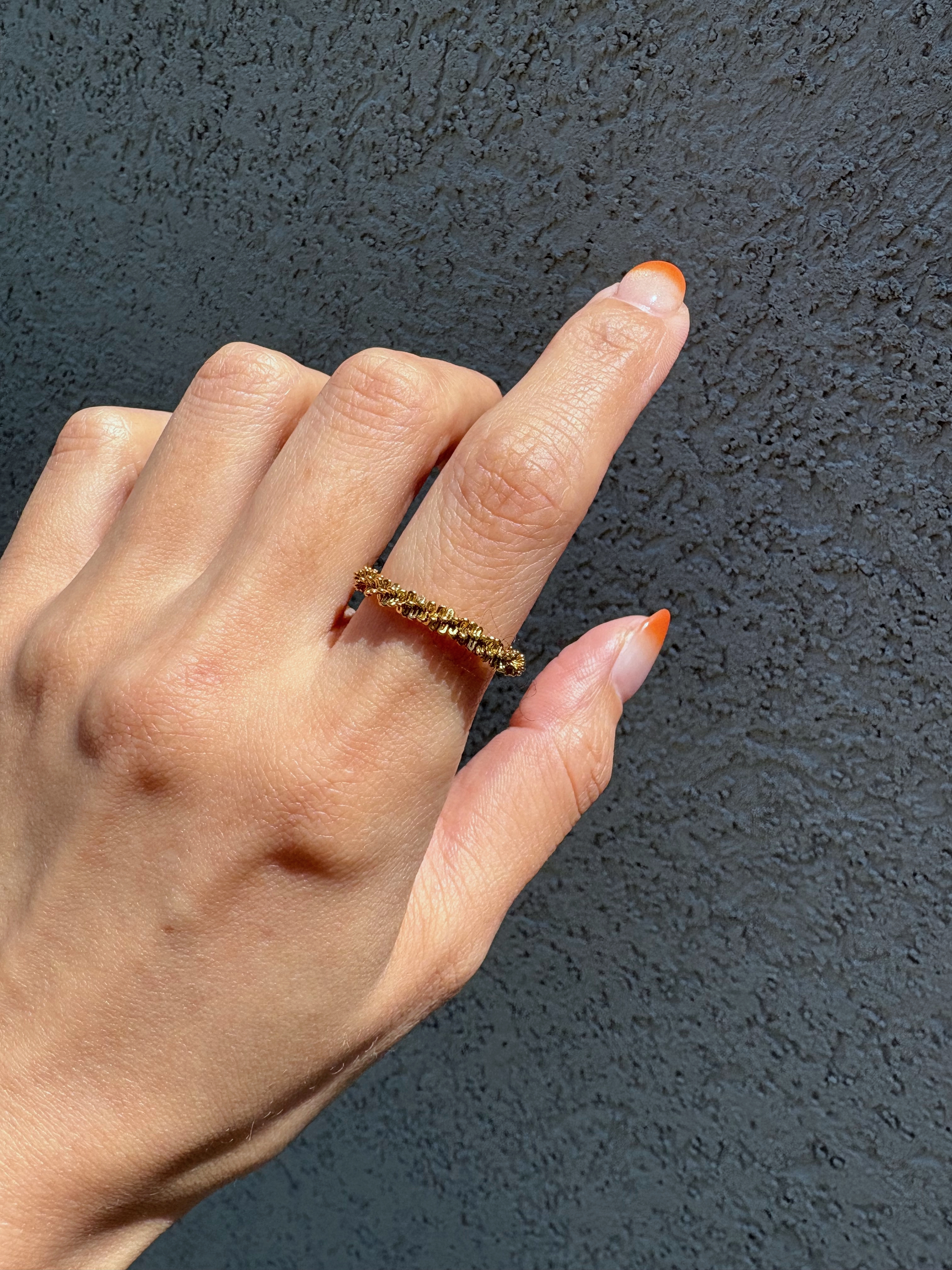 modern woven ring