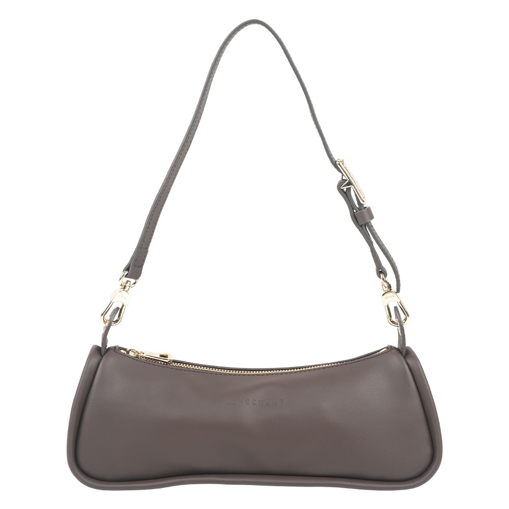 【Longchamp】Looong M 牛皮法棍肩背包(摩卡色)