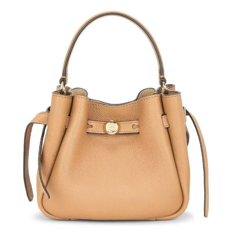 【預購】TORY BURCH H071610 Romy 皮革迷你水桶袋