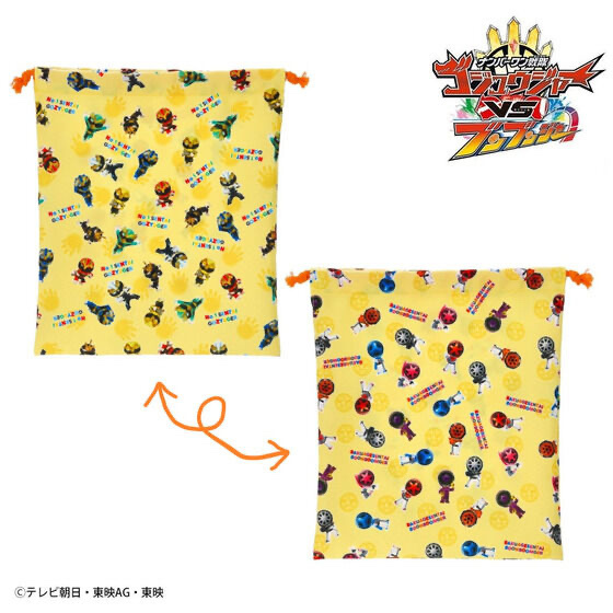 254178 Pbandai 預訂 2026/8月 ナンバーワン戦隊ゴジュウジャーVSブンブンジャー 巾着