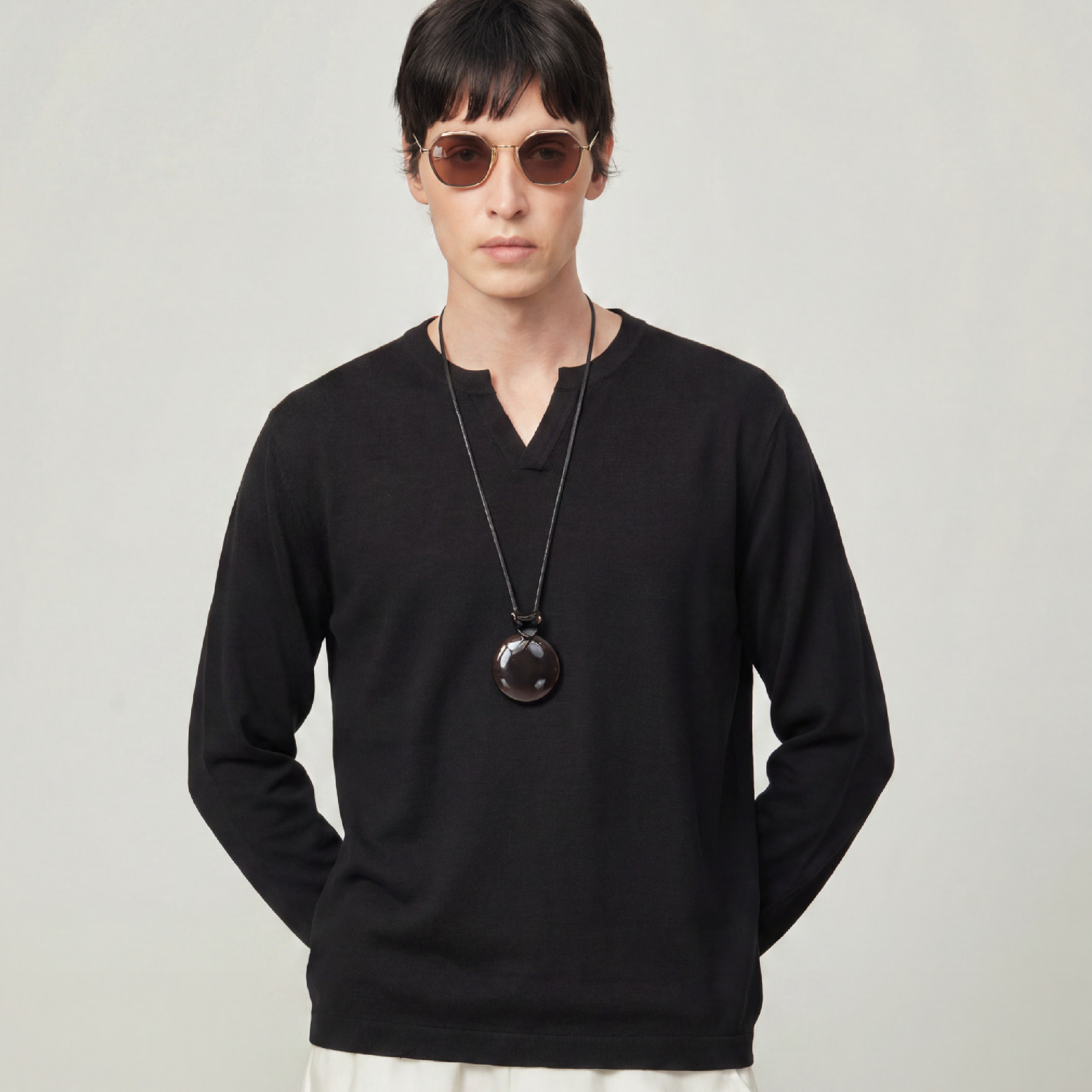 Nord Classic V-Neck Lyocell LS Tee V領 萊賽爾 長袖Tee [CT001]