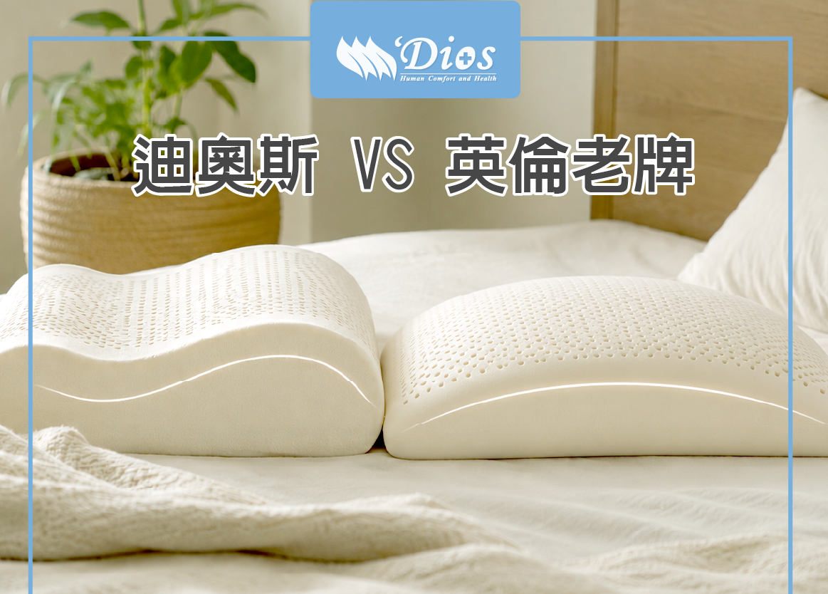 迪奧斯與英倫老牌枕頭比較