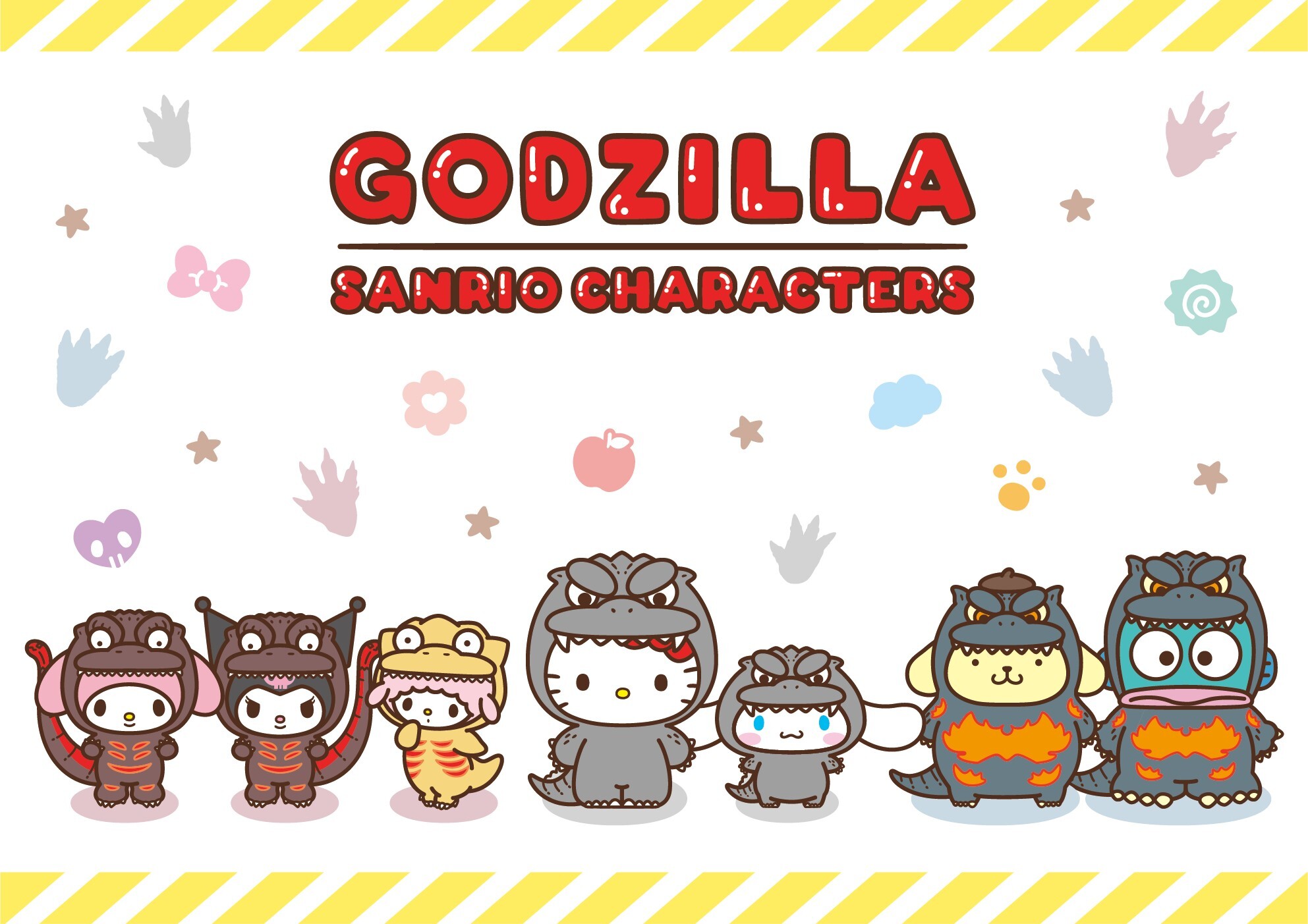 Sanrio x Godzilla 三麗鷗 哥吉拉 聯名 娃娃 吊飾 七款