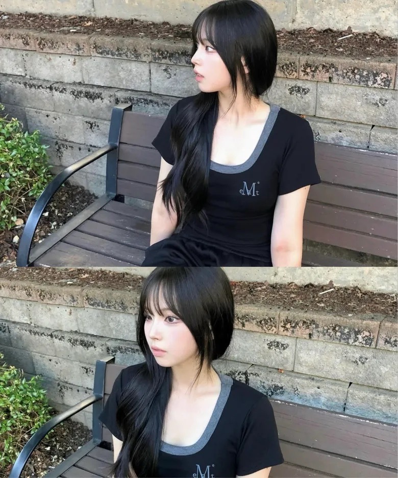 韓國限定🇰🇷 MUCENT FERRING MIDI RINGER HALF T 滾邊 撞色 大U領 短袖 短T / 預購