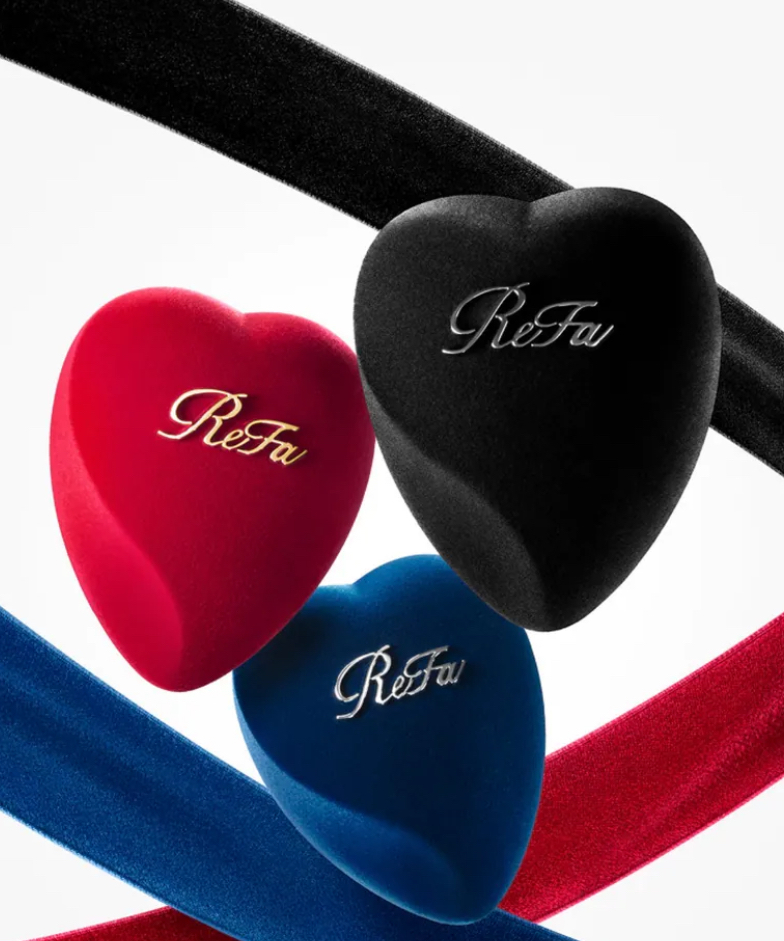 日本Refa Heart Velvet絲絨心形解結梳