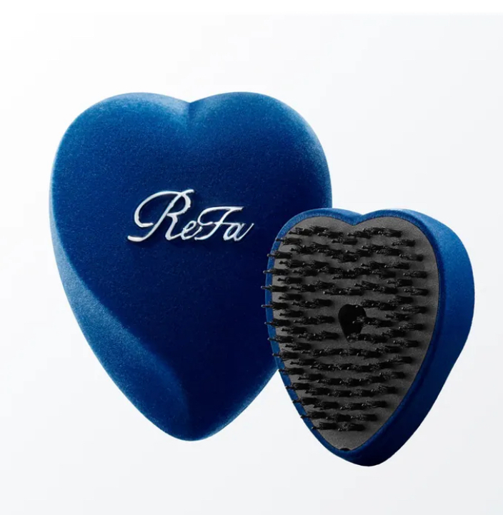 日本Refa Heart Velvet絲絨心形解結梳