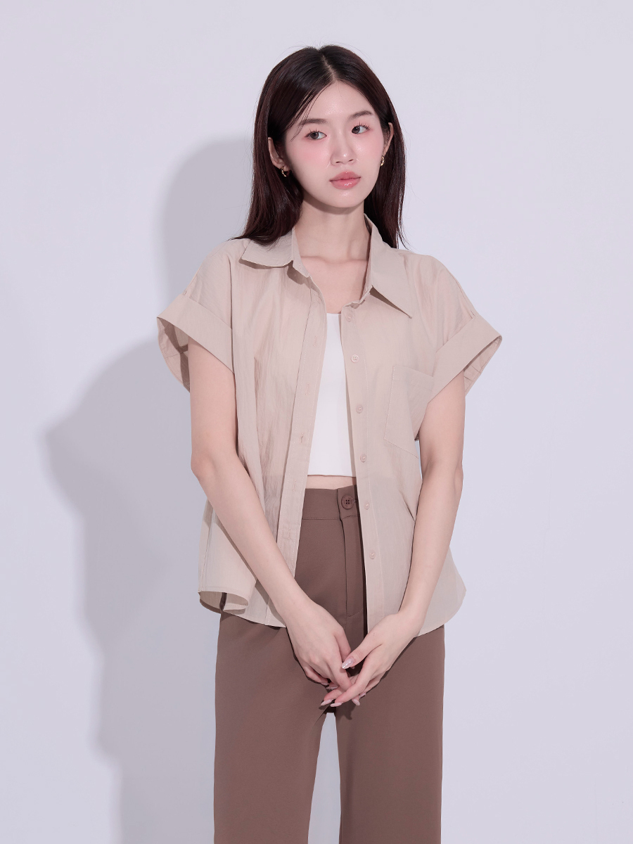 OH!HER 大寬袖棉質襯衫