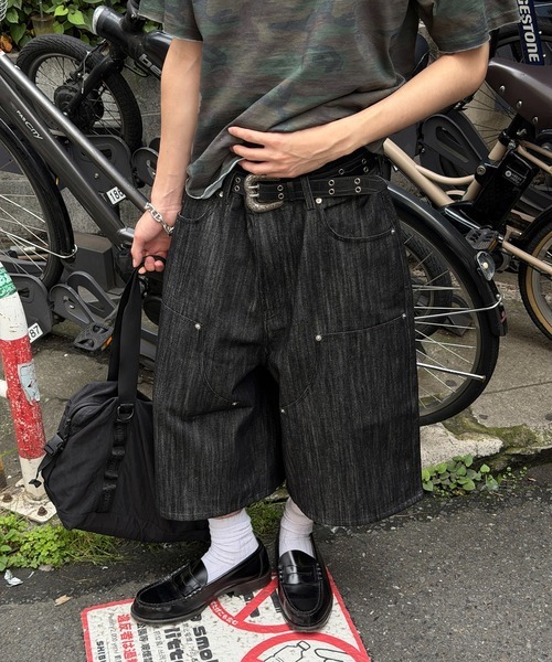 <7月新品> 日本 限定 kutir DOUBLE KNEE 鉚釘 丹寧 七分褲 兩色